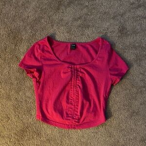 SHEIN pink crop top